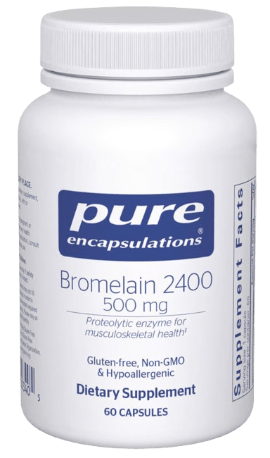 Bromelain 2400 500 mg Default Category Pure Encapsulations 60 Capsules 