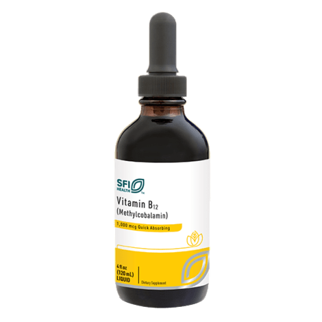 Vitamin B12 Liquid (Methylcobalamin) 1 mg Default Category Klaire Labs 4 fl oz 