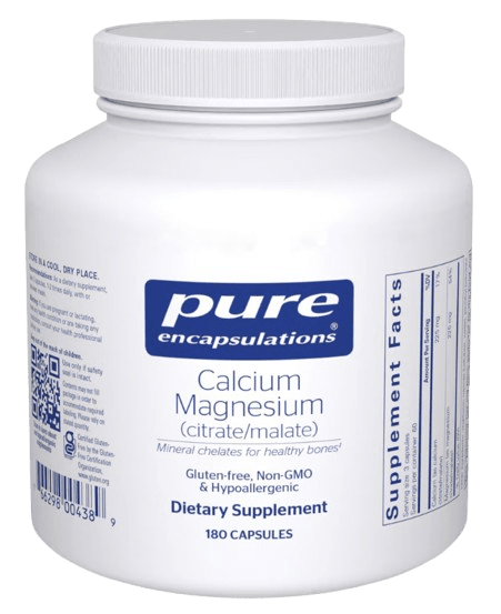 Calcium Magnesium (citrate/malate) - 180 Capsules Default Category Pure Encapsulations 