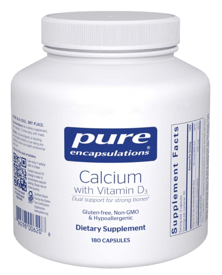 Calcium with Vitamin D3 - 180 Capsules Default Category Pure Encapsulations 
