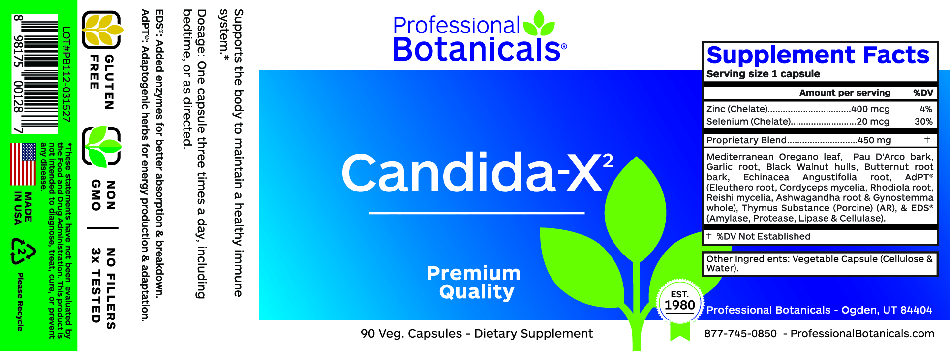 Candida-X2™ - 90 Capsules – Healthy Habits Living
