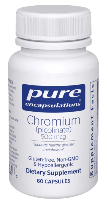 Chromium (picolinate) 500 mcg Default Category Pure Encapsulations 60 Capsules 