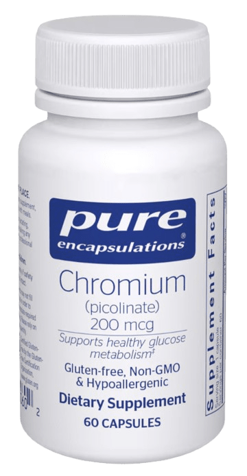Chromium (picolinate) 200 mcg Default Category Pure Encapsulations 60 Capsules 