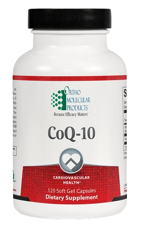 CoQ-10 100mg Default Category Ortho Molecular 120 Soft Gels 