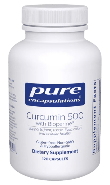 Curcumin 500 with Bioperine Default Category Pure Encapsulations 120 Capsules 