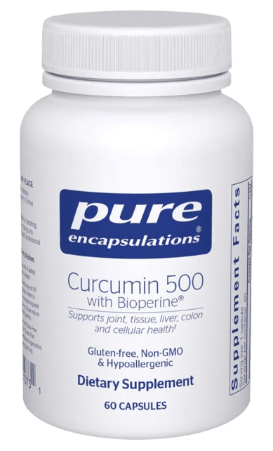 Curcumin 500 with Bioperine Default Category Pure Encapsulations 60 Capsules 