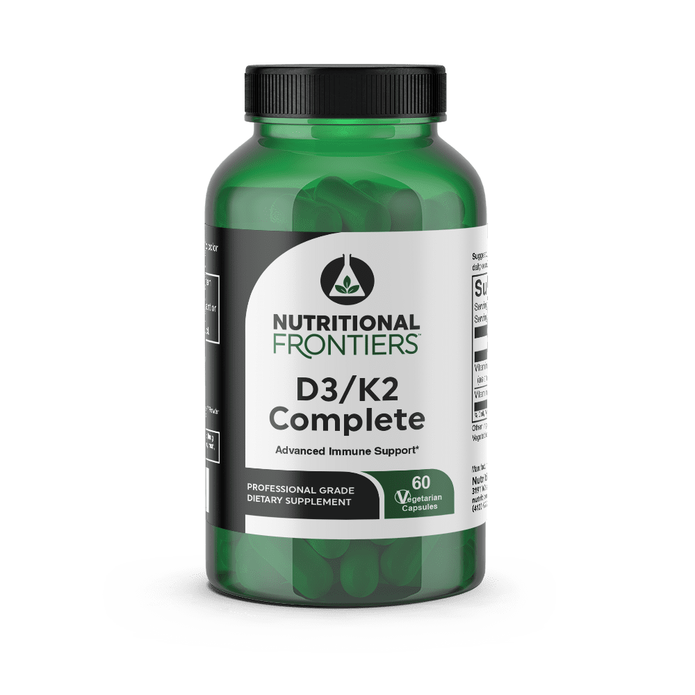 D3/K2 Complete Default Category Nutritional Frontiers 60 Capsules 