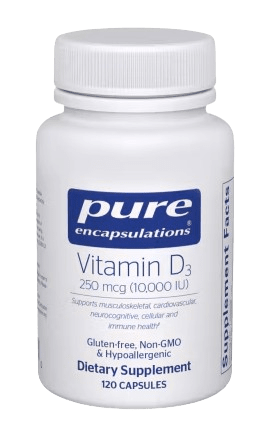 Vitamin D3 10,000 IU Default Category Pure Encapsulations 120 Capsules 