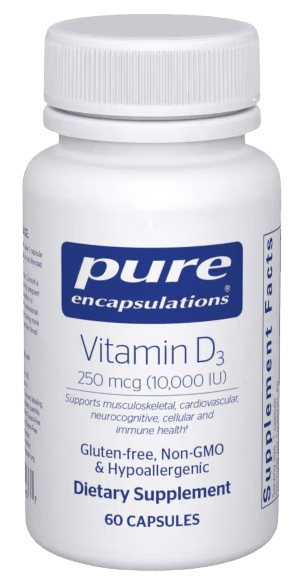 Vitamin D3 10,000 IU Default Category Pure Encapsulations 60 Capsules 