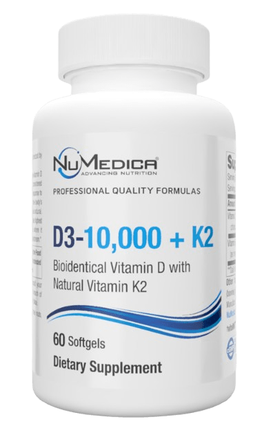 D3-10,000 + K2 - 60 Softgels Default Category Numedica 