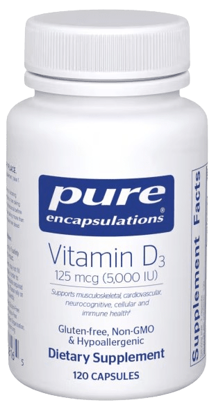 Vitamin D3 5,000 IU Default Category Pure Encapsulations 120 Capsules 