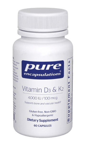 Vitamin D3 & K2 Default Category Pure Encapsulations 60 Capsules 
