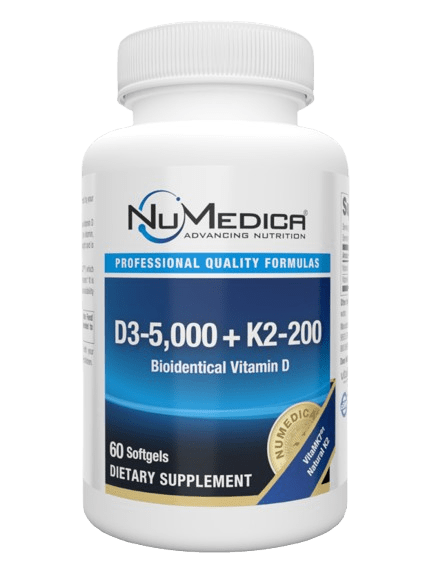 D3-5,000 + K2-200 - 60 Softgels Default Category Numedica 