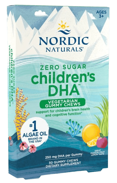 Zero Sugar Children’s DHA Vegetarian Gummy Chews Default Category Nordic Naturals 30 Gummy Chews 
