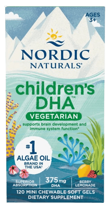 Children's DHA Vegetarian Default Category Nordic Naturals 120 Mini Chewable Soft Gels 