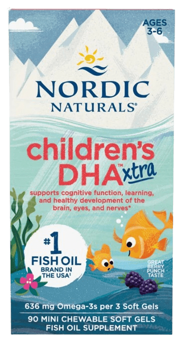 Children's DHA Xtra Default Category Nordic Naturals 90 Mini Chewable Soft Gels 