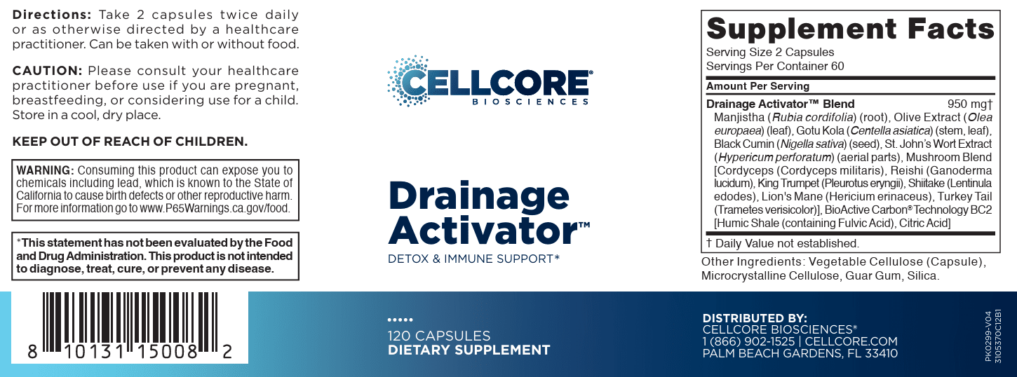 Drainage Label Drainage Activator Default Category CellCore