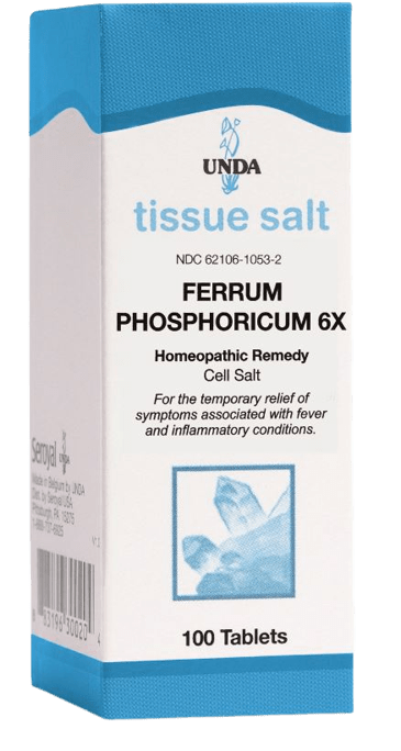 Ferrum Phosphoricum 6X - 100 Tablets Vitamins & Supplements Unda 