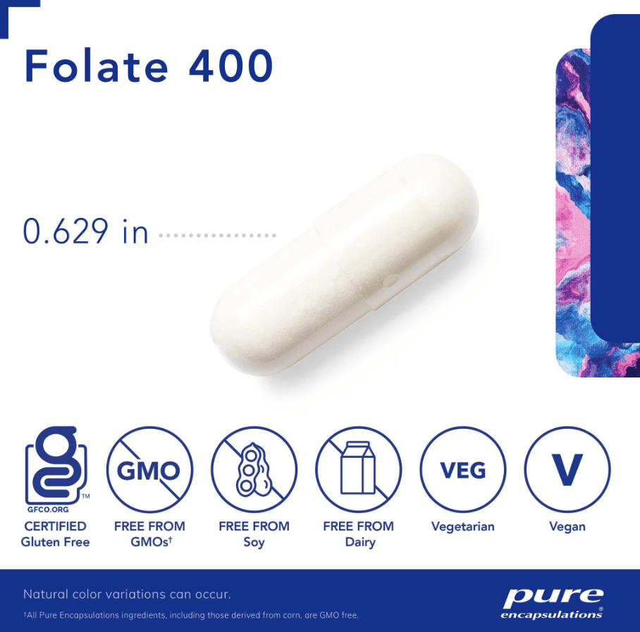 Folate 400 - 90 Capsules Default Category Pure Encapsulations