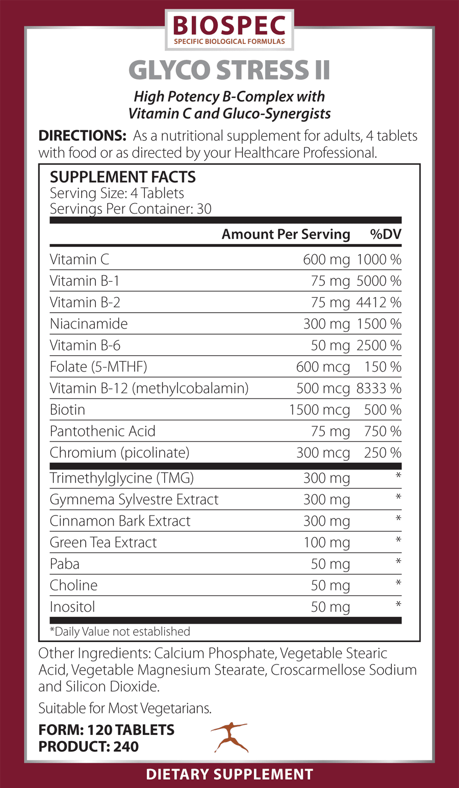 Glyco Stress II 120 Tablets Healthy Habits Living