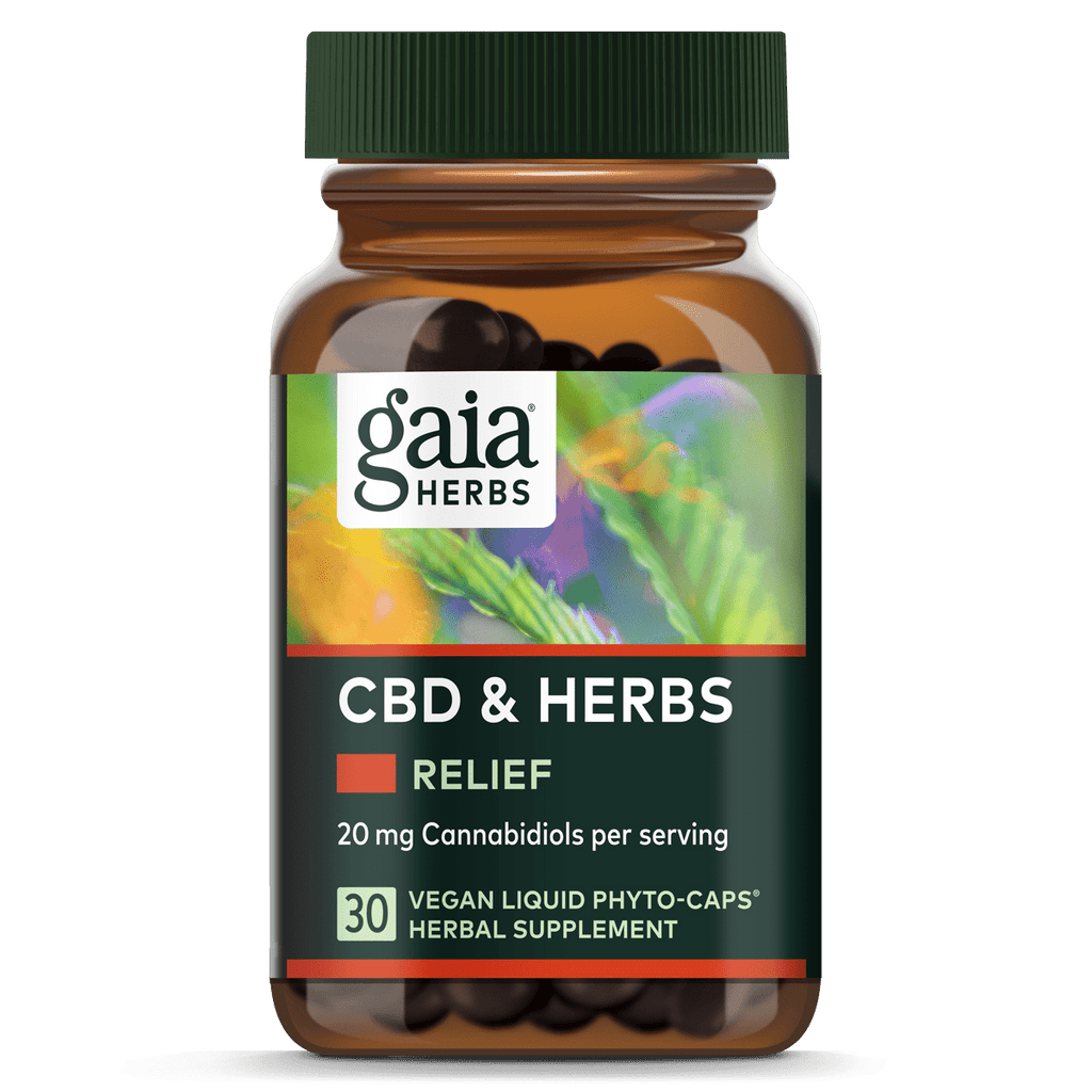 CBD & Herbs Relief - 30 Capsules Default Category Gaia Herbs 