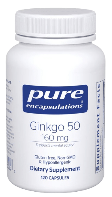 Ginkgo 50 160 mg - 120 Capsules Default Category Pure Encapsulations 