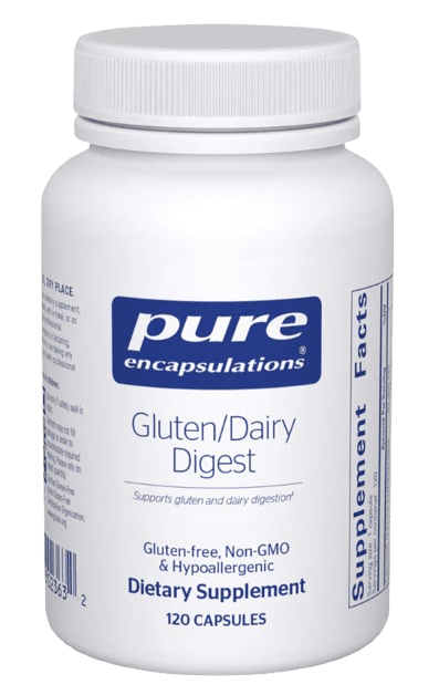 Gluten/Dairy Digest Default Category Pure Encapsulations 120 Capsules 