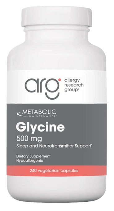 Glycine 500 mg - 240 Capsules Default Category Metabolic Maintenance 