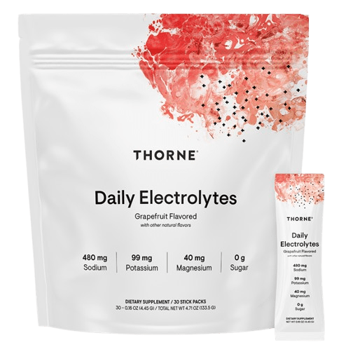 Daily Electrolytes - NSF Certified for Sport® Default Category Thorne 30 Stick Packs Grapefruit 