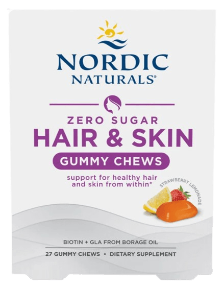 Zero Sugar Hair and Skin Gummy Chews Default Category Nordic Naturals 27 Gummy Chews 