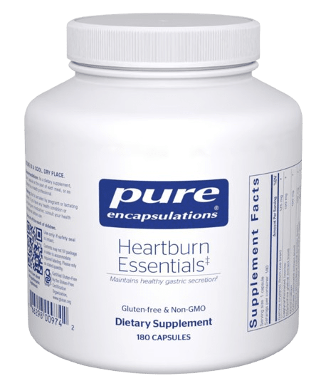 Heartburn Essentials Default Category Pure Encapsulations 180 Capsules 