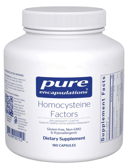 Homocysteine Factors Default Category Pure Encapsulations 180 Capsules 