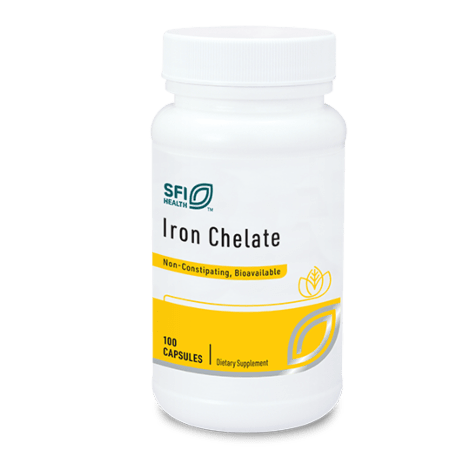 Iron Chelate - 100 Capsules Default Category Klaire Labs 