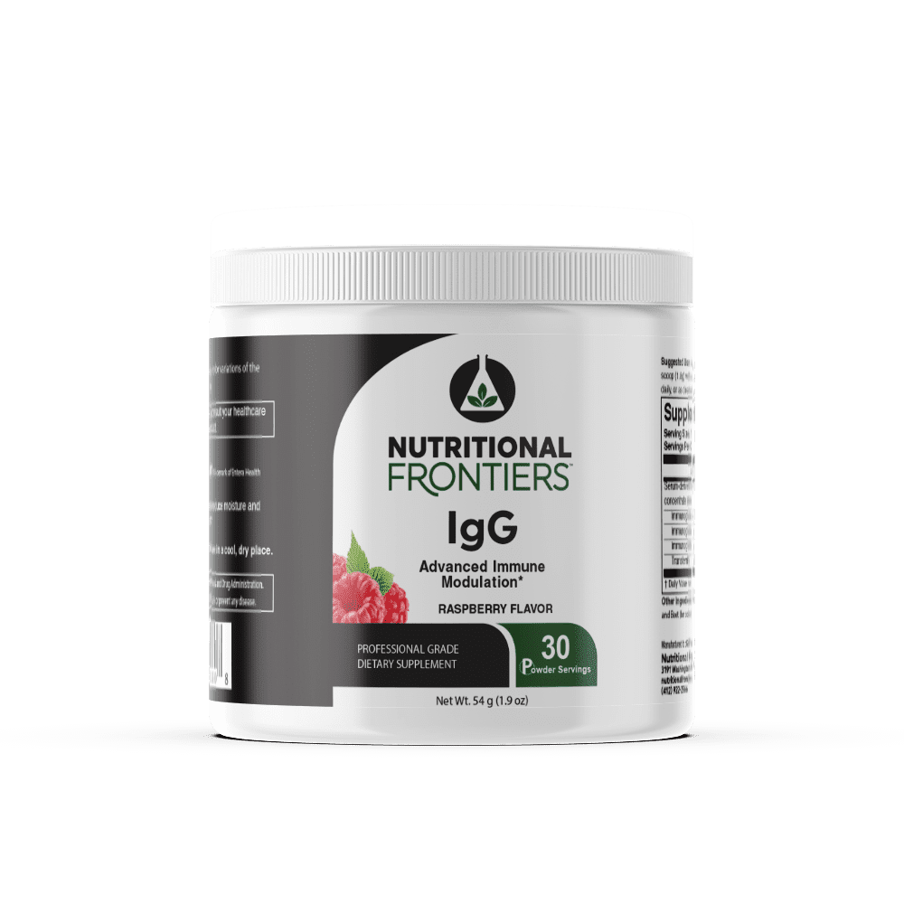 IgG - 30 Servings Default Category Nutritional Frontiers Raspberry 