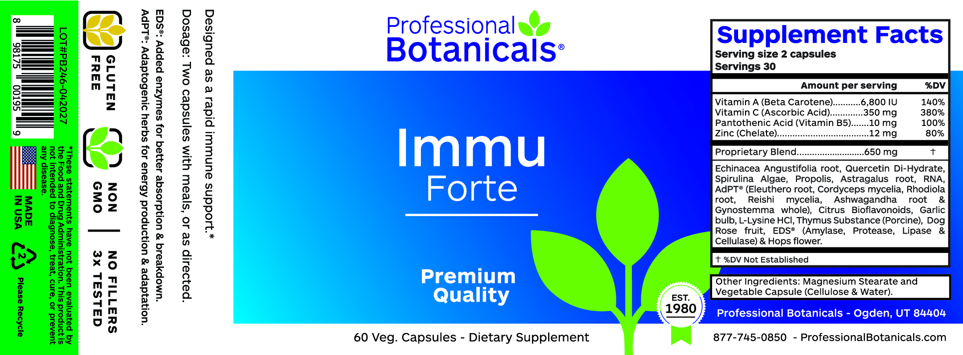 Immu Forte™ 60 Capsules Default Category Professional Botanicals
