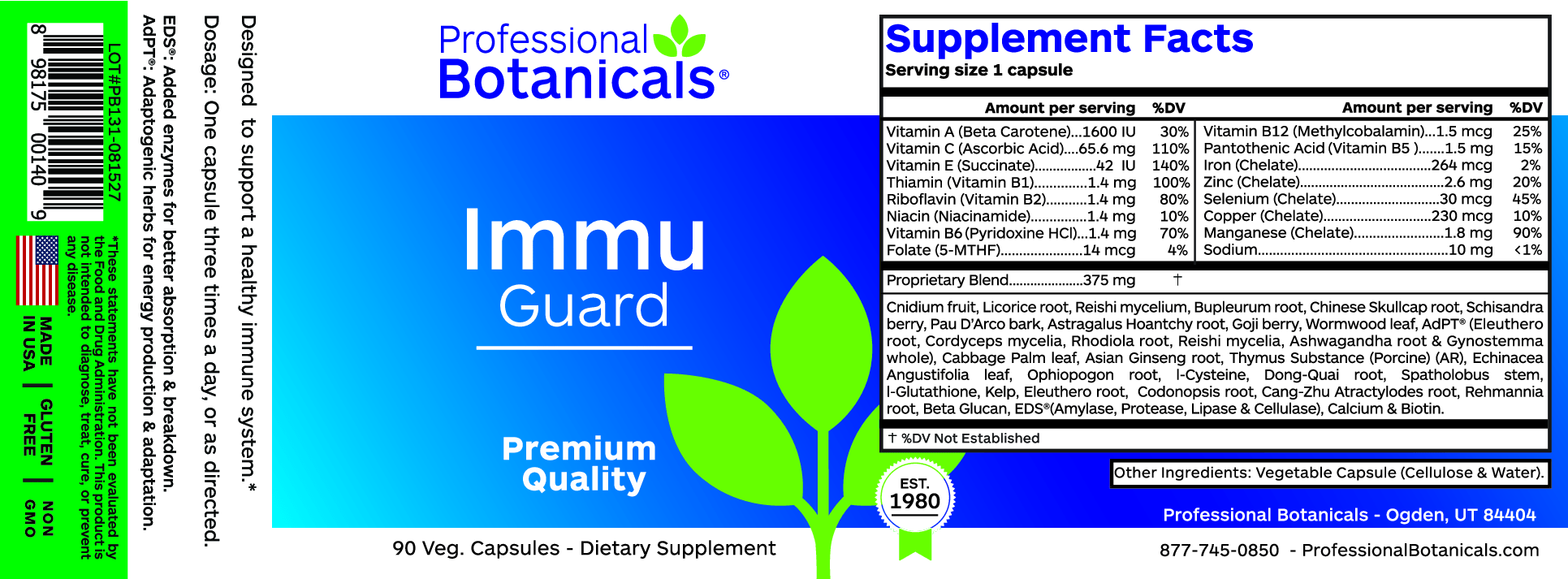 Immu Guard™ 90 Capsules Healthy Habits Living