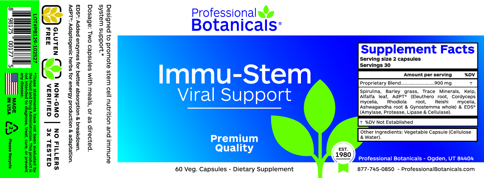 ImmuStem Viral Support™ 90 Capsules Healthy Habits Living