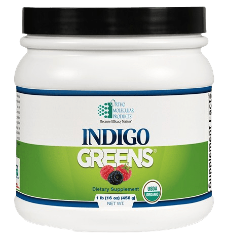 Indigo Greens Powder Ortho Molecular 60 Servings 