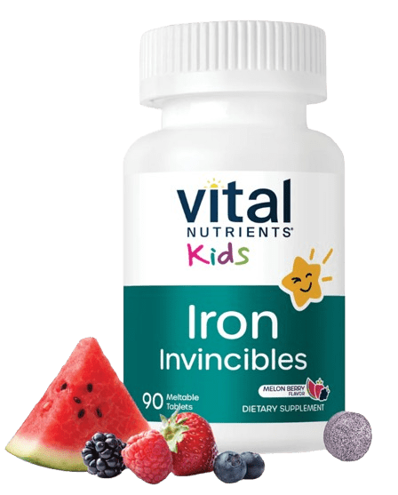 Kids Iron Invincibles Default Category Vital Nutrients 90 Tablets 