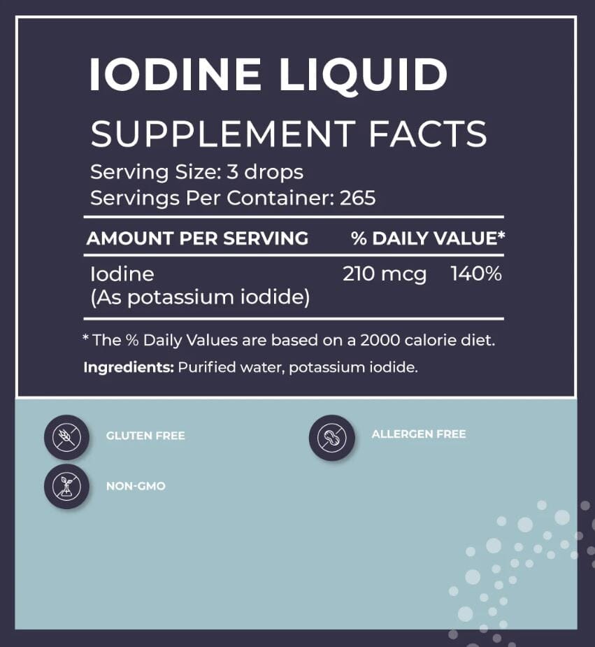 Liquid Iodine Supplement - 2 fl oz | Healthy Habits Living