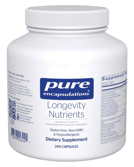 Longevity Nutrients Default Category Pure Encapsulations 240 Capsules 