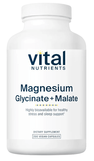 Magnesium Glycinate + Malate Default Category Vital Nutrients 200 Capsules 