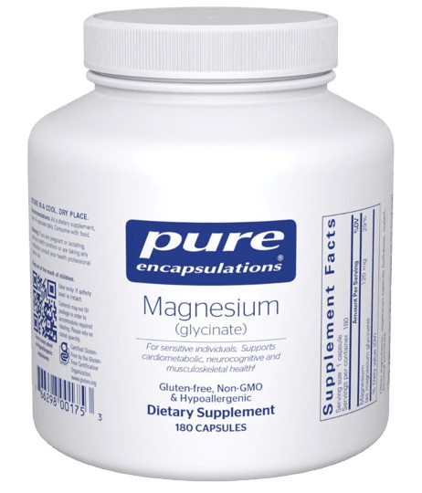 Magnesium (glycinate) Default Category Pure Encapsulations 180 Capsules 