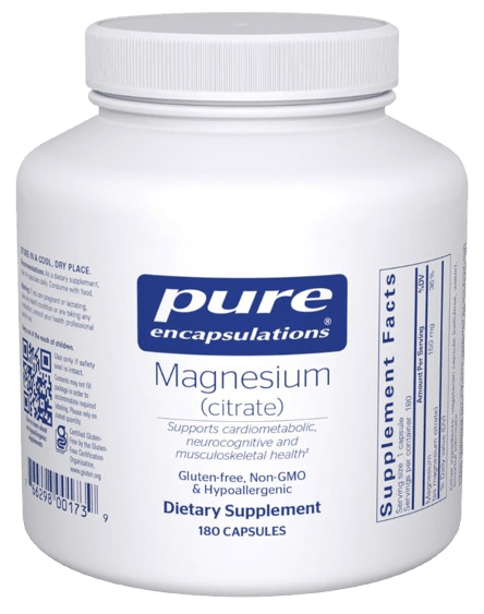 Magnesium (citrate) Default Category Pure Encapsulations 180 Capsules 