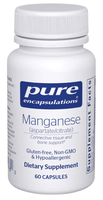 Manganese (aspartate/citrate) - 60 Capsules Default Category Pure Encapsulations 