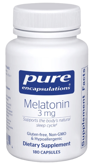Melatonin 3 mg Default Category Pure Encapsulations 180 Capsules 
