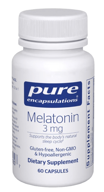 Melatonin 3 mg Default Category Pure Encapsulations 60 Capsules 
