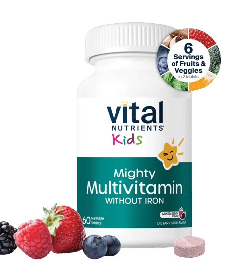 Kids Mighty Multivitamin Without Iron Default Category Vital Nutrients 60 Tablets 