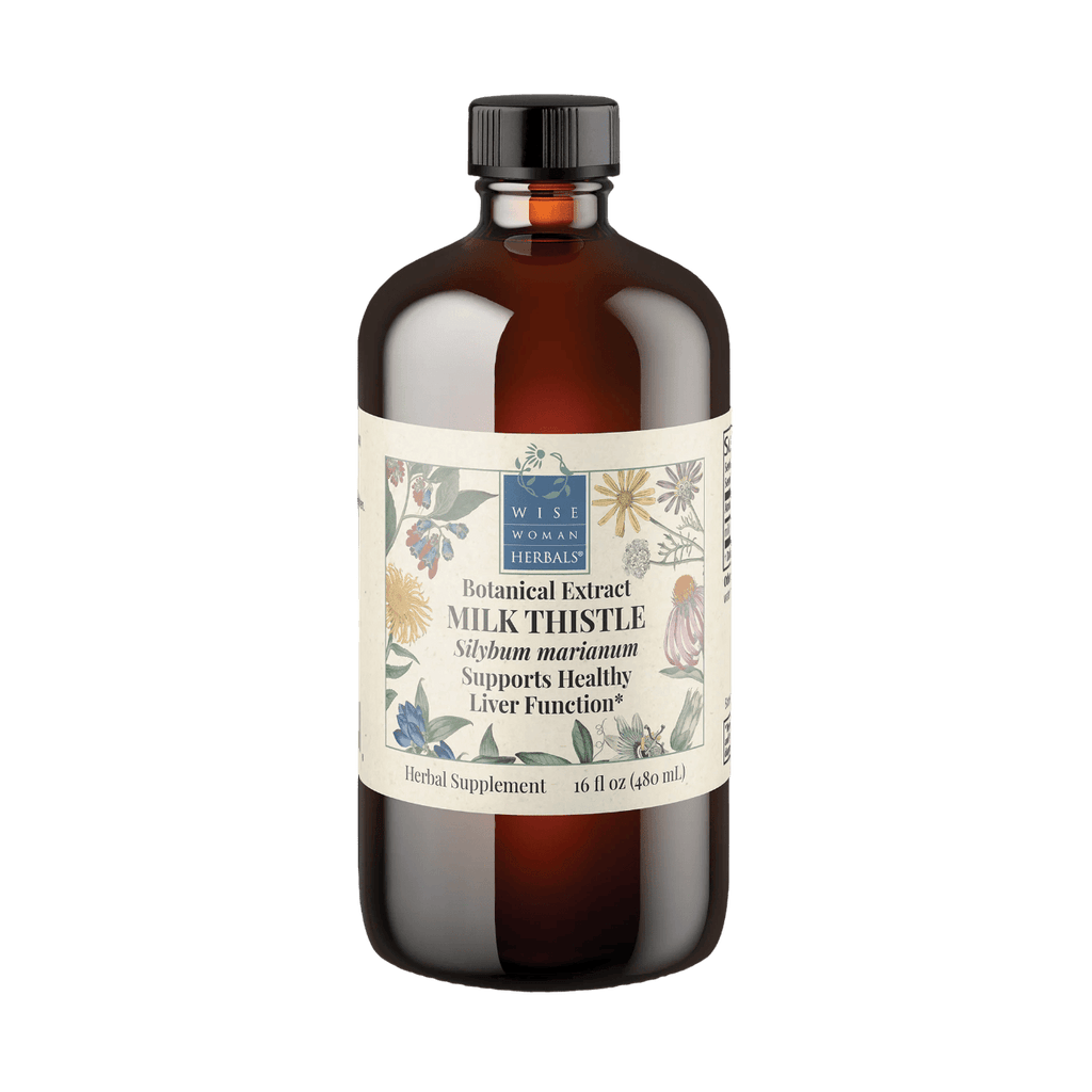 Milk Thistle (Silybum marianum) Default Category Wise Woman Herbals 16 fl oz 