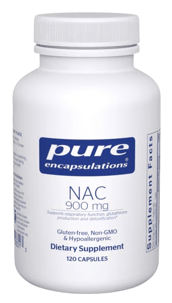 NAC (N-Acetyl-L-Cysteine) 900 mg Default Category Pure Encapsulations 120 Capsules 